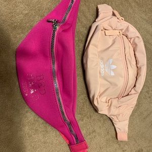 Adidas fanny pack and Bed Head fanny pack